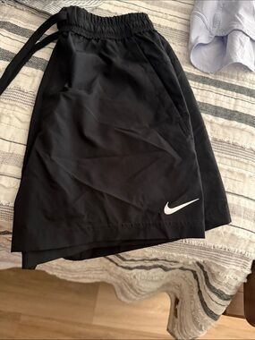Nike Black shorts with pockets with White Swoosh